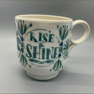 Anthropologie Rise and Shine coffee cup